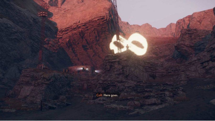 ジュリアナは、ゲームのエンディングの1つで、岩の上で見ることができます。