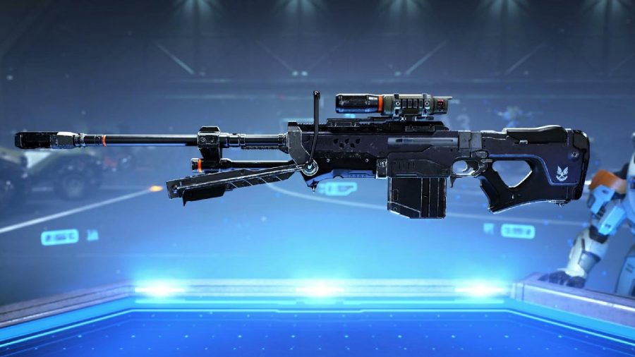 Halo Infinite Best Guns：武器のレンダリングで表示されるSRS99-S7AM。