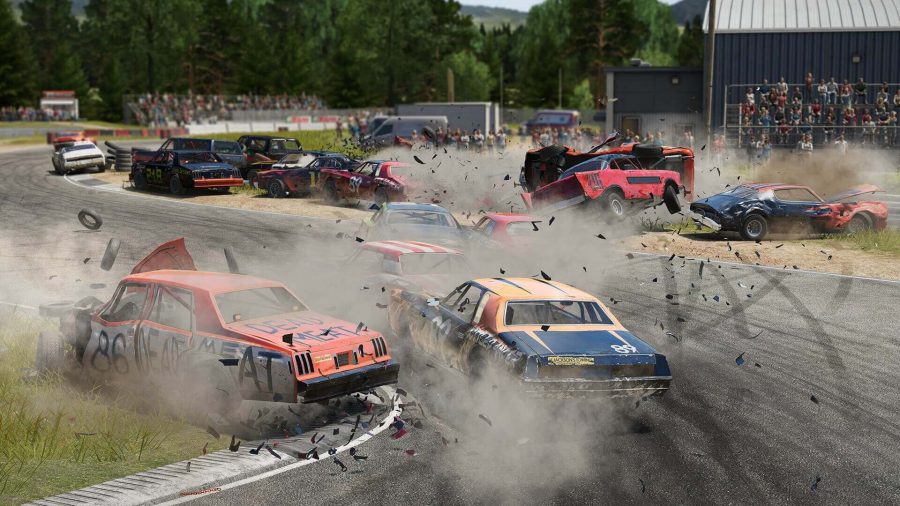 PS Plus Games 2021ランキング：複数の車が互いに衝突しているのを見ることができます。