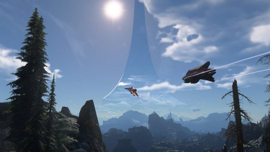 Halo Infiniteレビュー：2人のバンシーが空を飛んでいる