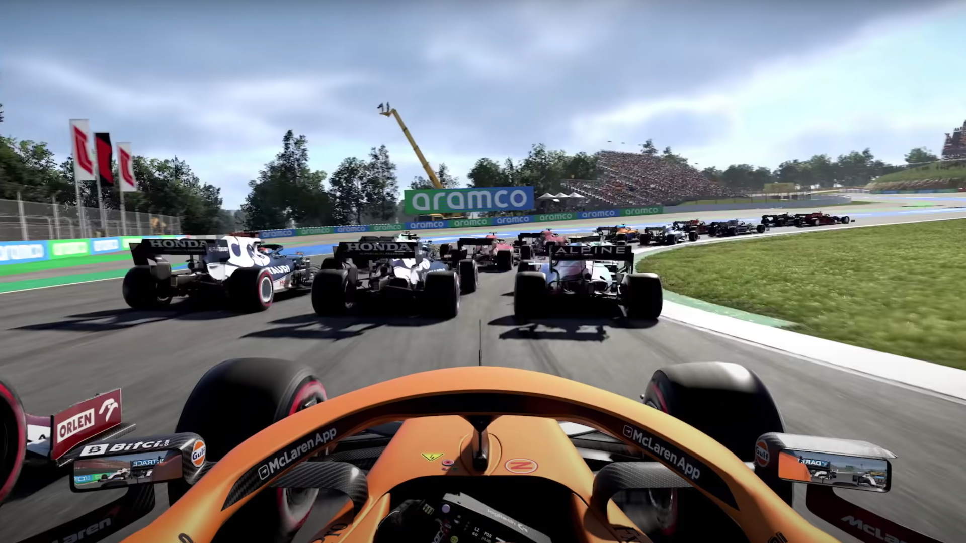 Xboxレーシングゲーム：ドライバーの視点から見たF1レース
