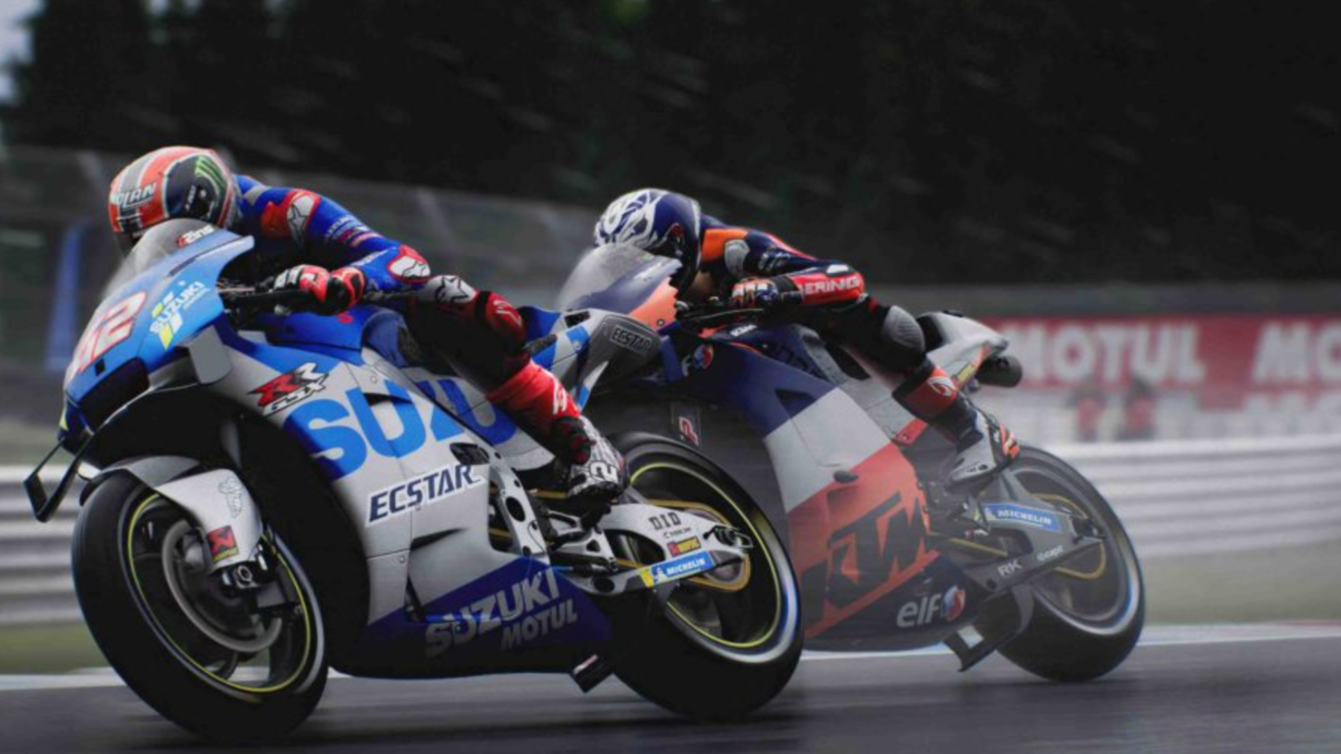 Xboxレーシングゲーム：MotoGP21で2人のモーターサイクリストがレース