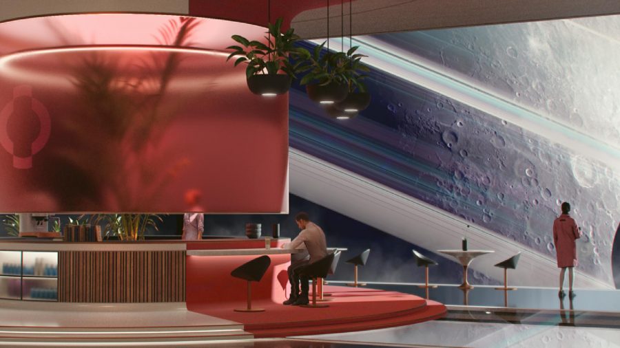 Humanoid Studiosのゲームコンセプトアート：宇宙船で複数の乗組員を見ることができます