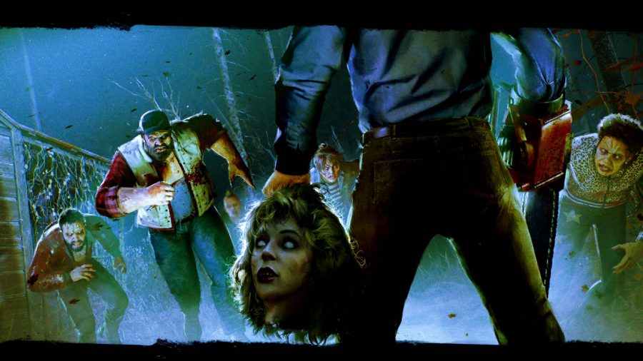イーヴィル・デッド・ザ・ゲーム・レビュー：リンダの斬首された頭を抱えたイーヴィル・デッドのアッシュの画像