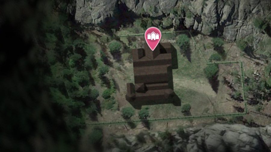 採石場の場所キャンプ：ハケットハウスは地図上に見ることができます。