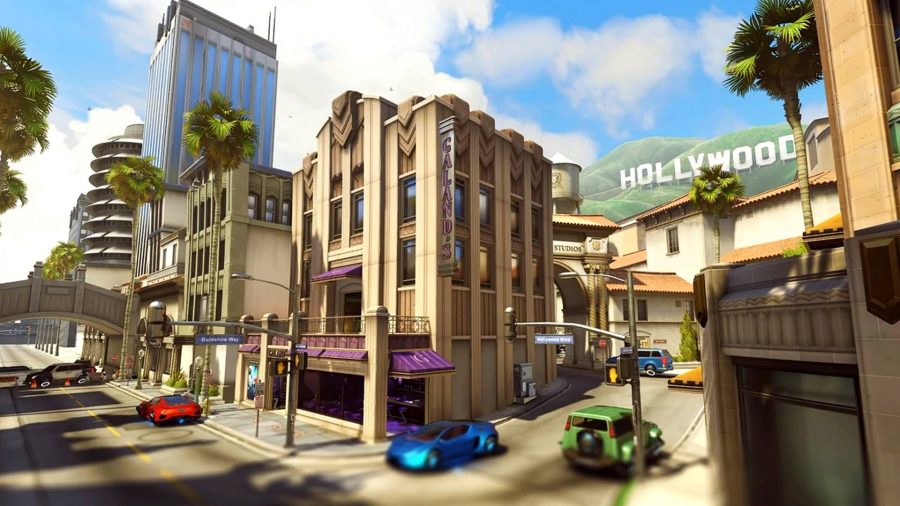 オーバーウォッチ2マップ：ハリウッドの映画スタジオ
