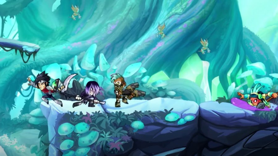 無料のNintendoSwitchゲーム：Brawlhallaの氷のツンドラのキャラクター