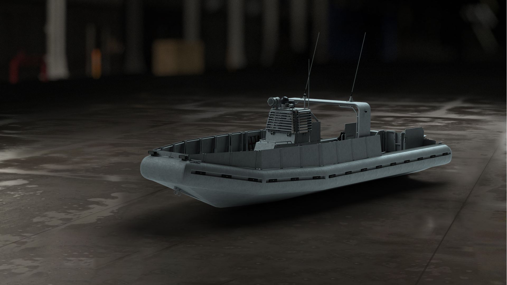 Modern Warfare 2 Vehicles: 装甲ボートが見える