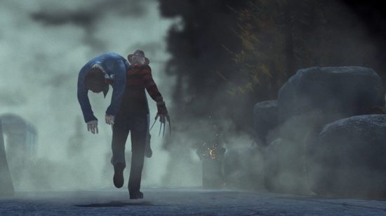 最高の ps5 ホラー ゲーム: フレディ クルーガーが生存者を霧の中に運ぶ Dead By Daylight
