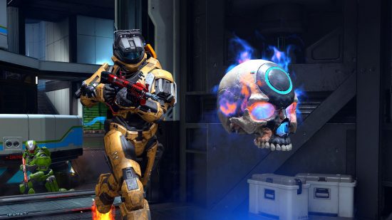 最高の Xbox オープン ワールド ゲーム: スパルタンが Halo Infinite で炎の頭蓋骨を追いかける