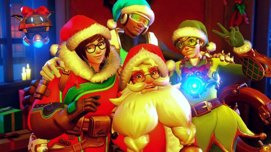 最高のクリスマス ビデオ ゲーム: オーバーウォッチのウィンター ワンダーランド画面の画像 