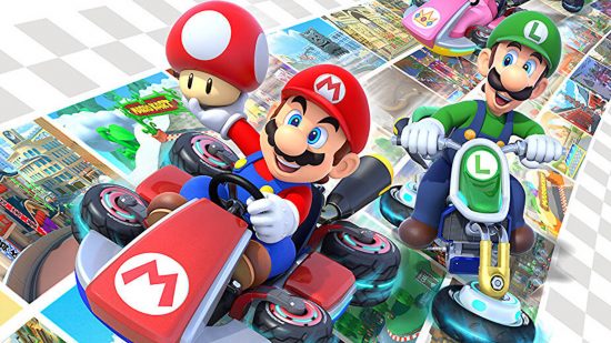 最高のスイッチ協力ゲーム: マリオ カート 8 デラックスでマリオ ヒキガエルとルイージ レース