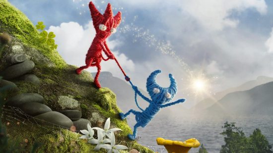 最高のスイッチ協力ゲーム: Unravel 2 で 2 匹のヤーンの生き物が岩場を助け合います