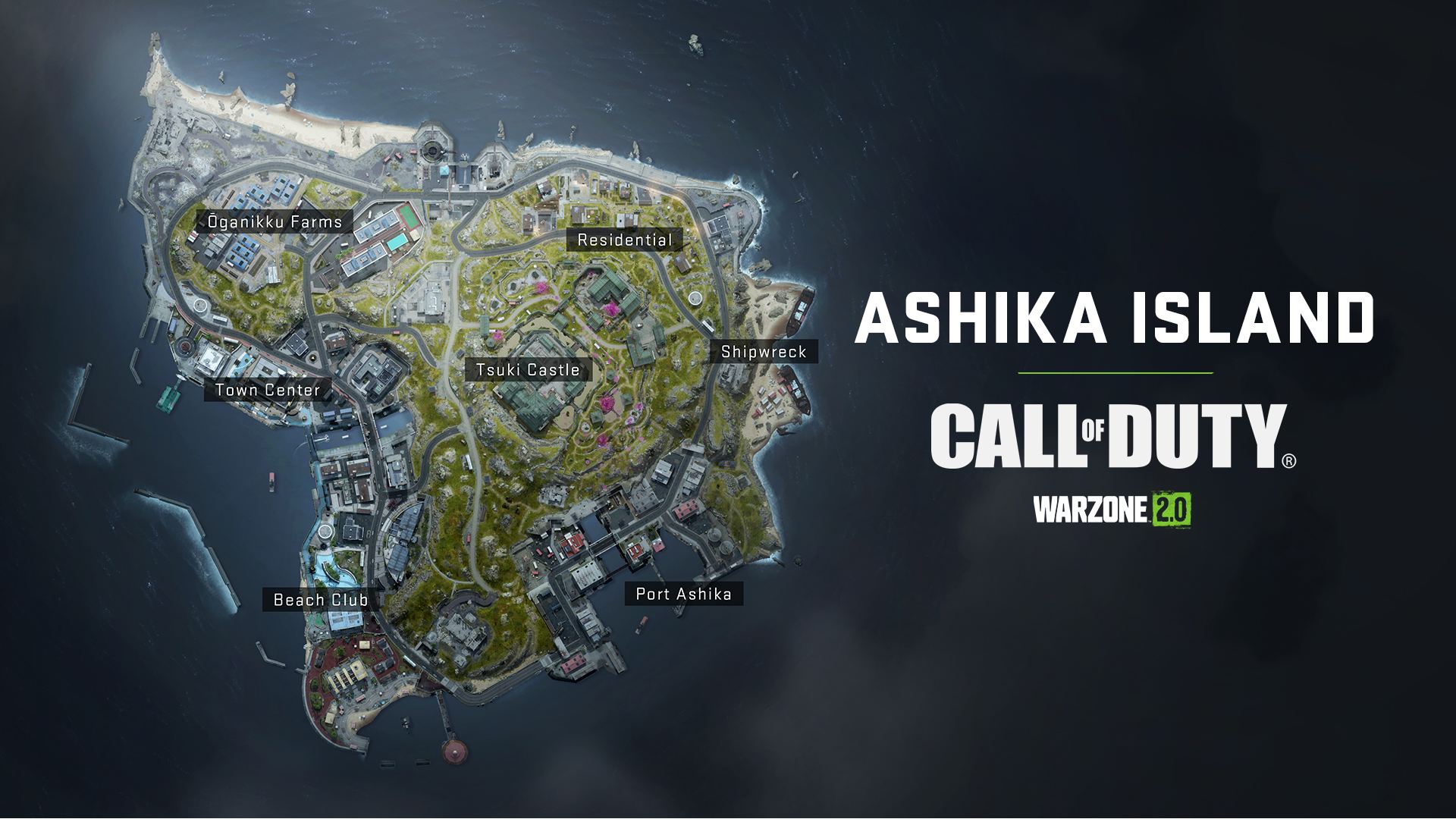 Warzone 2 Ashika Island POI: 完全な Ashika Island マップを見ることができます