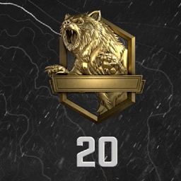 Modern Warfare 2 ランク: ランク 20 のシンボルが表示されます