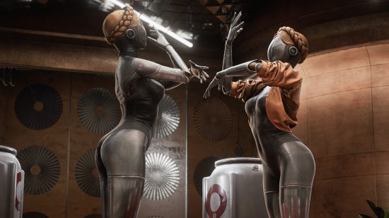 アトミック ハートのキャラクター: 踊る左右のバレリーナ ロボットの双子。