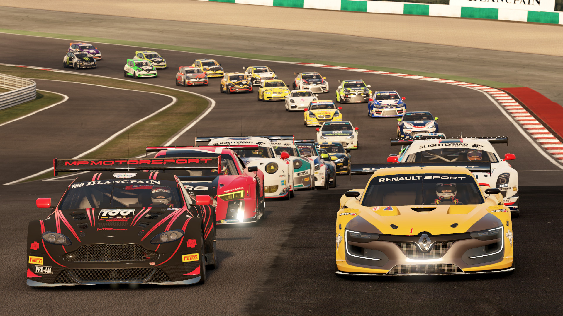 最高のレーシング ゲーム: Project Cars 2 のグリッド上の複数のレース カー