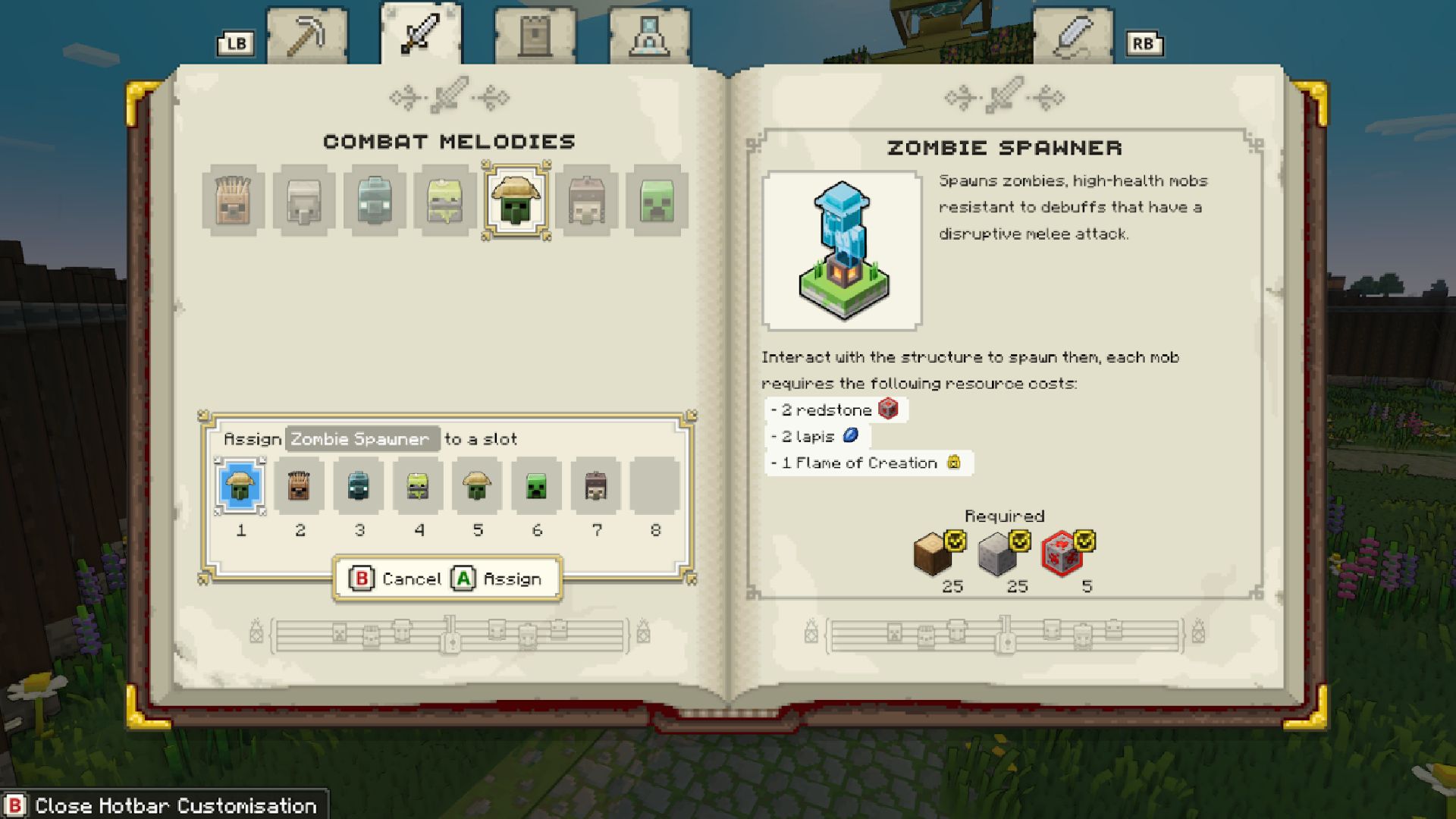 Minecraft Legends Defend Village: A Zombie Spawner が見られる
