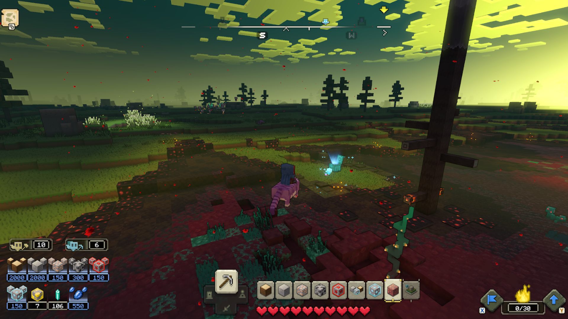 Minecraft Legends Destroy Bases: 人が見える