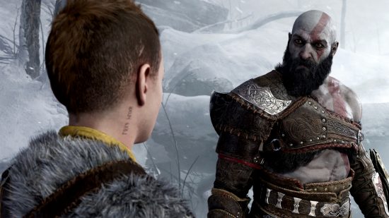 最高のゲーム: War Paint の Kratos が、God of War Ragnarok で 10 代になった Atreus に話しかける