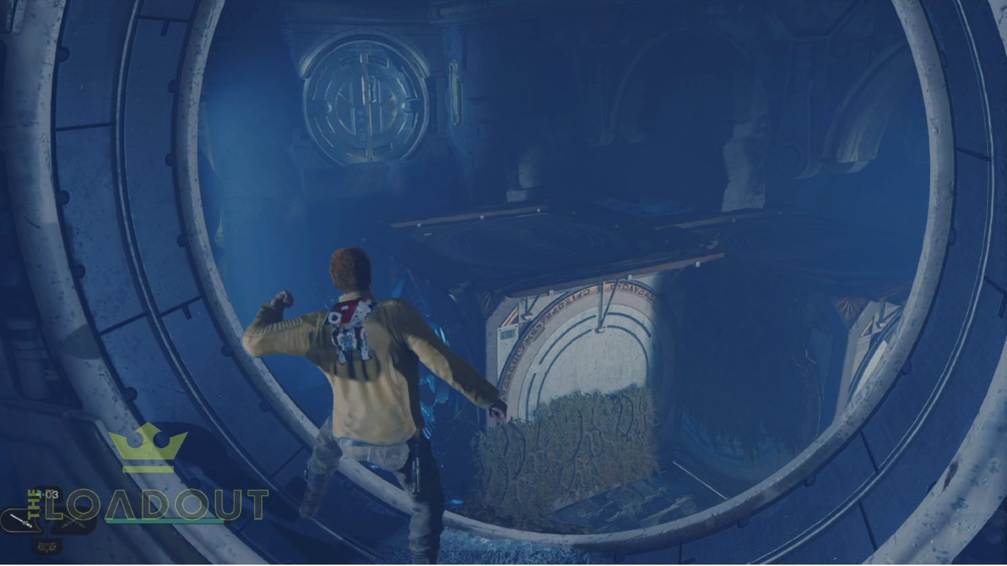 Star Wars Jedi Survivor Chamber of Clarity: カルがブロックを引っ張っているのが見える