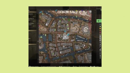 Warzone フォンデルの黄金銃シグナル 50: FPS で強調表示された拠点のあるマップの画像