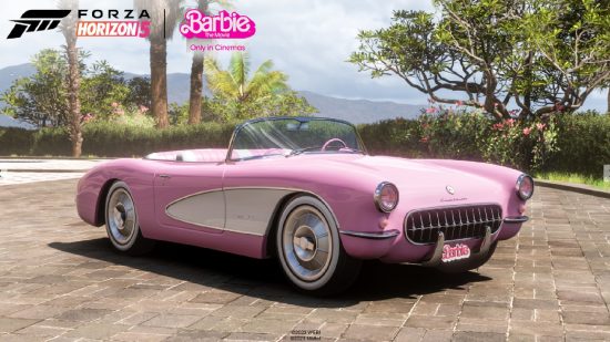 Xbox Barbie Series S コンテスト: Forza Horizo​​n 5 のコルベットのイメージ