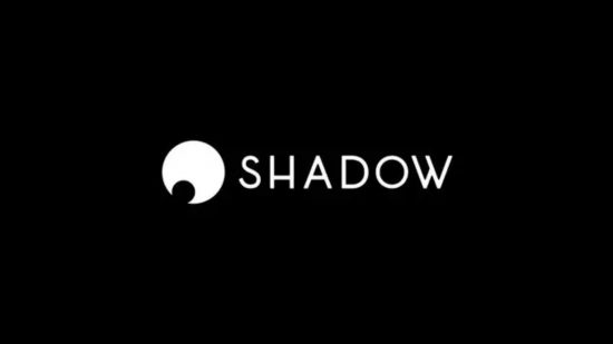 最高のクラウド ゲーム サービス: Shadow。 画像は黒地にロゴを示しています。