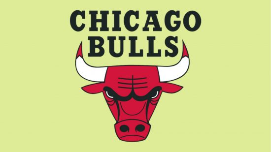 NBA 2K24 レーティング: 緑の背景に設定されたシカゴ ブルズのロゴ