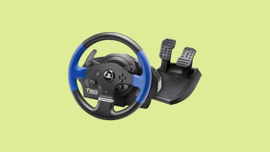 最高の PS4 コントローラー: Thrustmaster T150 RS レーシング ホイール。