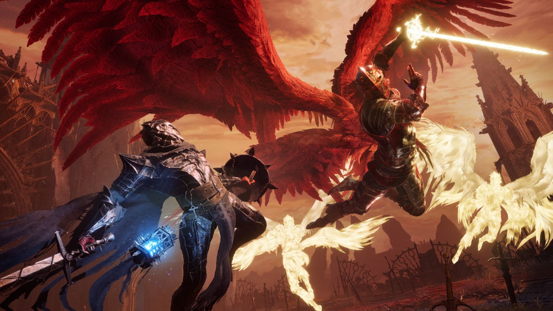 Lords of the Fallen ゲームプレイ プレビュー Umbral Axiom: プレイヤーがピエタと戦っているのが見られます