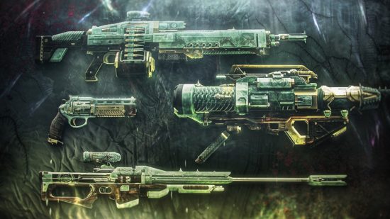 Destiny 2 サヴァサンの尖塔: シーズン 22 アクティビティで入手可能な武器を紹介する戦利品テーブル報酬。