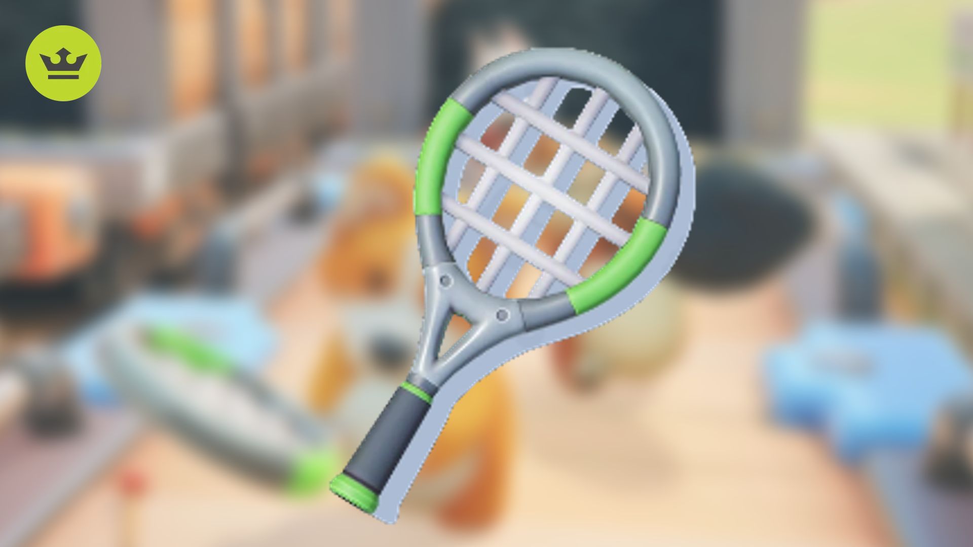 パーティーアニマルの武器：テニスラケットが見える