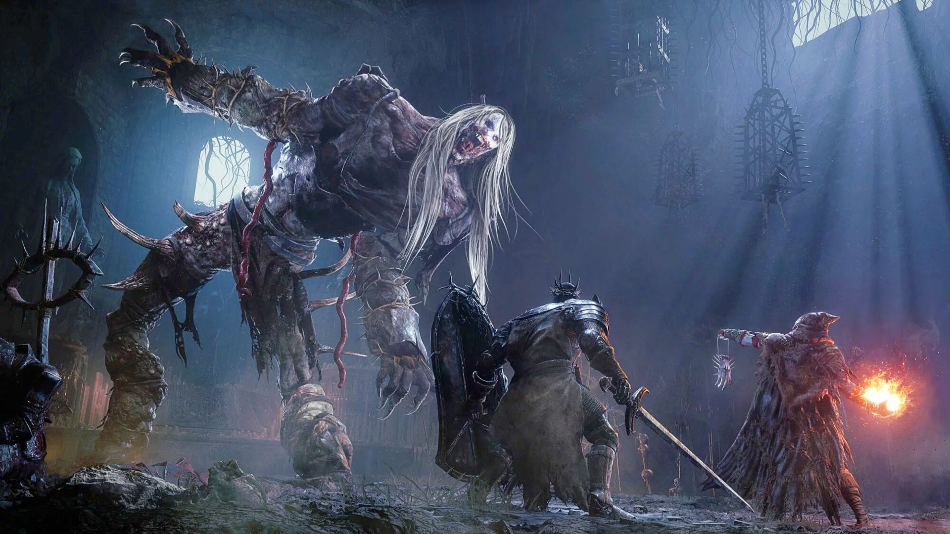 Lords of the Fallen Vs Elden Ring: プレイヤーがボスと戦っているのが見られます