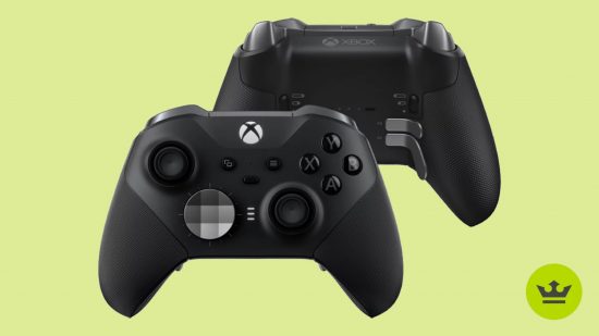 最高の Xbox Series X アクセサリ: Xbox Elite ワイヤレス コントローラー シリーズ 2 (ブラック)。