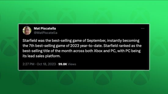 Xbox Game Pass スターフィールド レコード