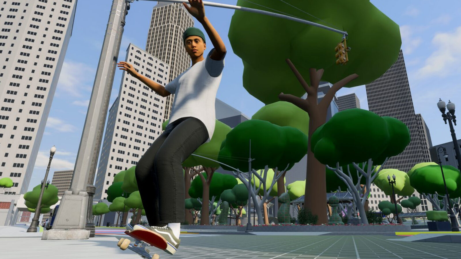 新しいスケート ボード ルームのエピソードでは、サン ヴァンステルダムの新しいトリックが披露されています